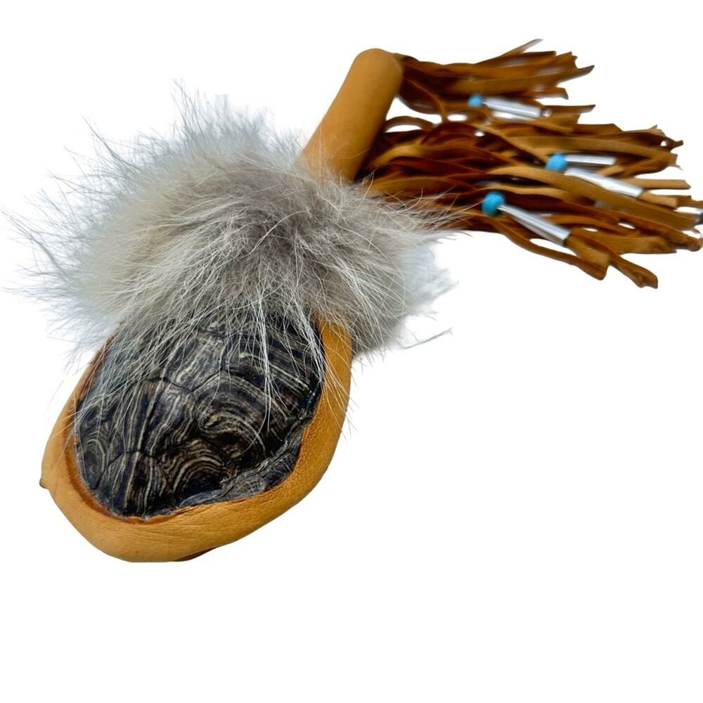 VINTAGE NATIVE AMERICAN TURTLE RATTLE - Picture 8 of 8